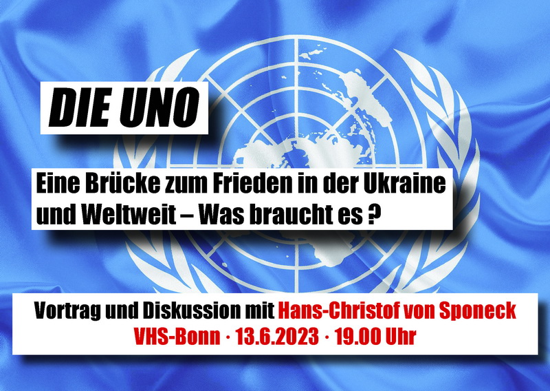 Die UNO - Eine Brücke zum Frieden in der Ukraine und weltweit – Was braucht es?